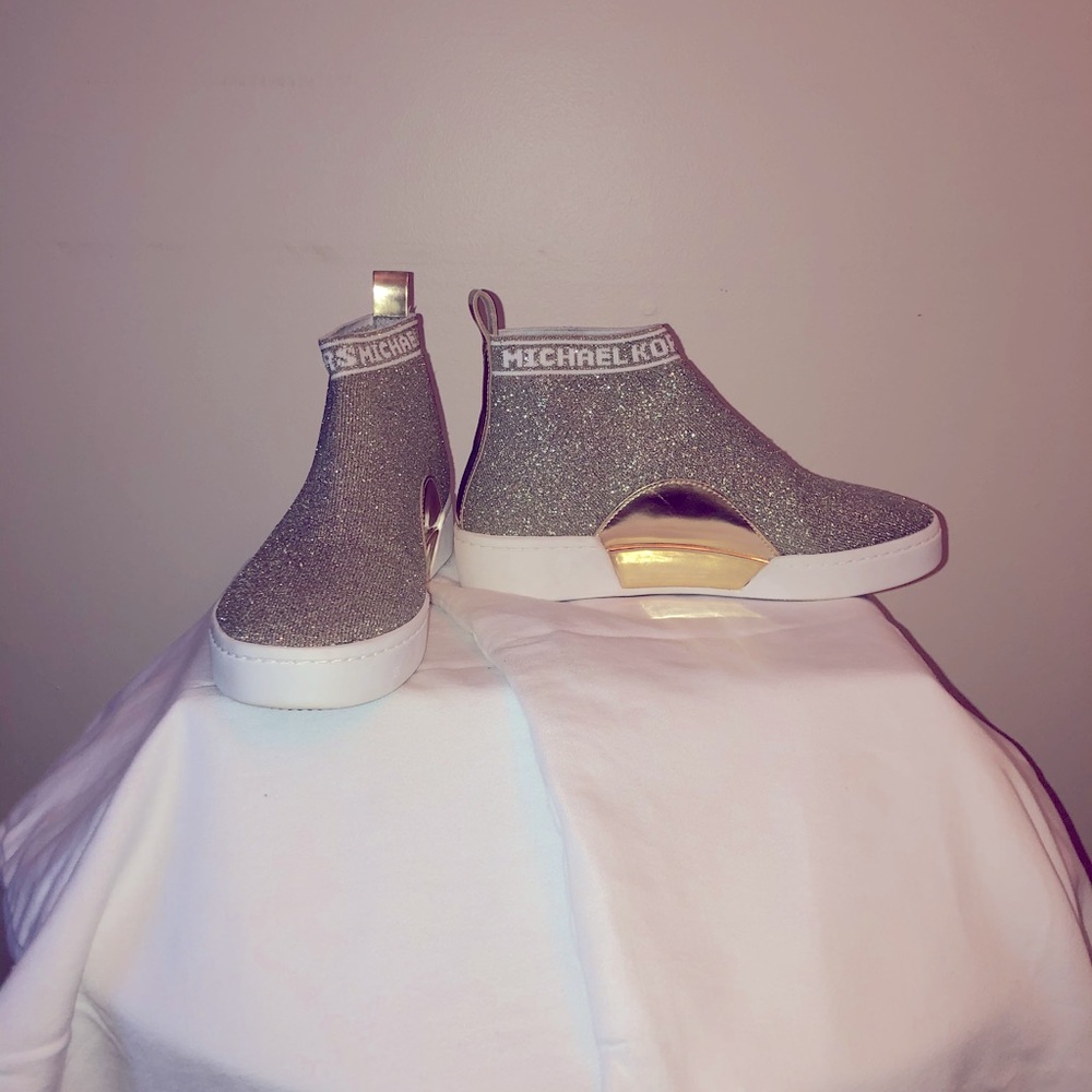 Michael kors gold sneakers